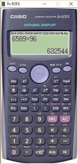 卡西欧计算器电脑版(fx82es)截图