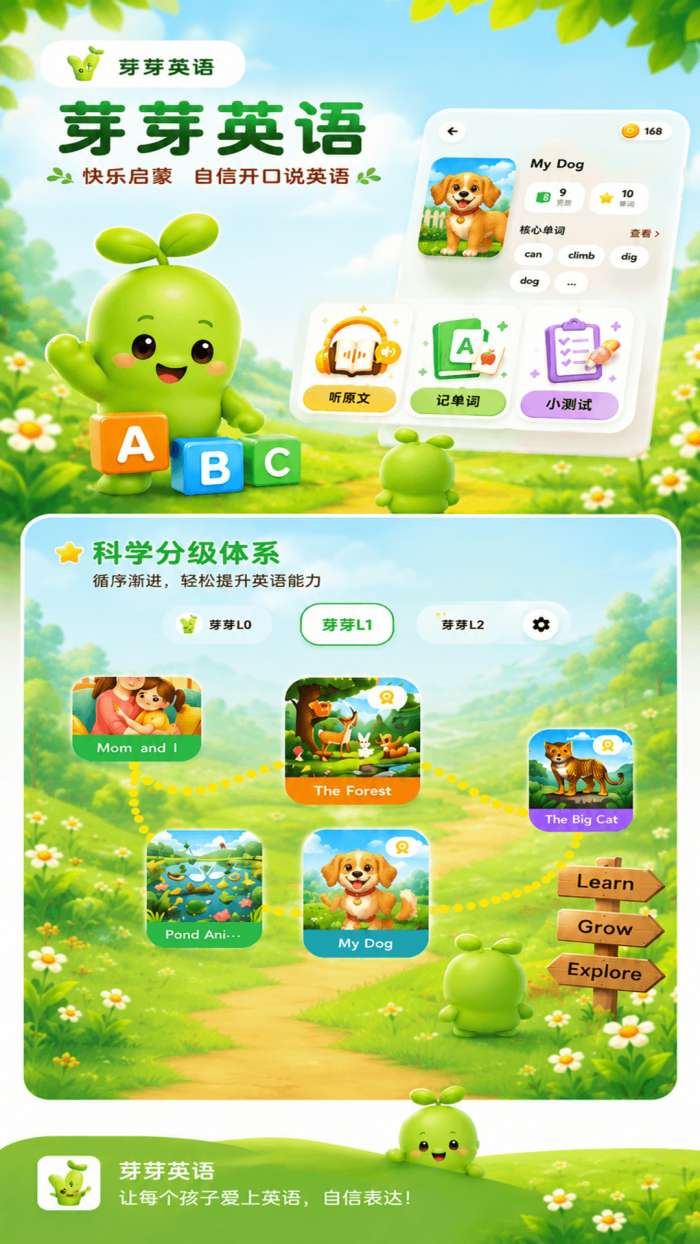 芽芽英语截图