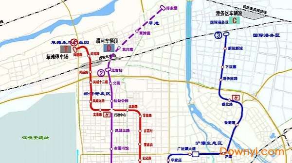 西安地铁规划图高清版截图