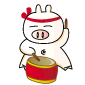 可爱发条猪QQ表情 