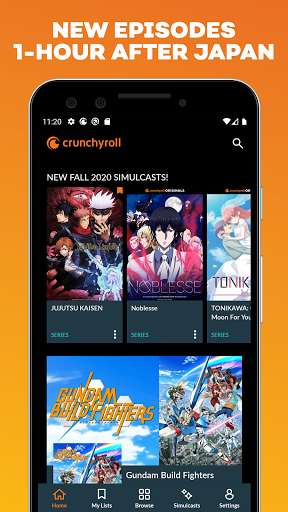 crunchyroll 官网入口截图