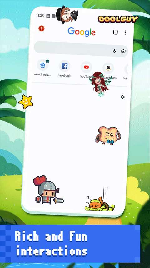 pixelshimeji 桌面互动宠物截图