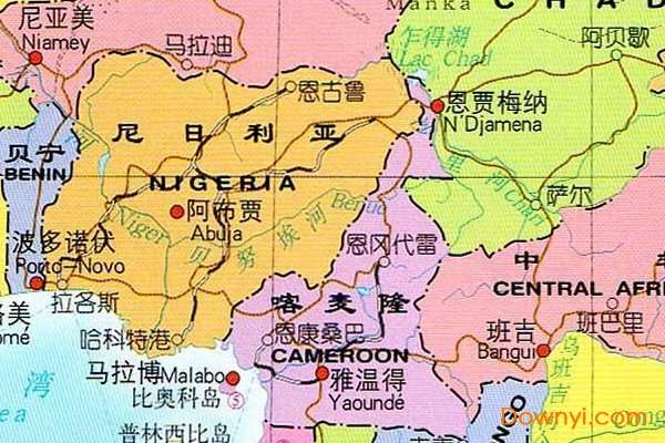 非洲地图高清版大图截图