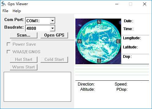 gps viewer(串口搜索查看星图)截图