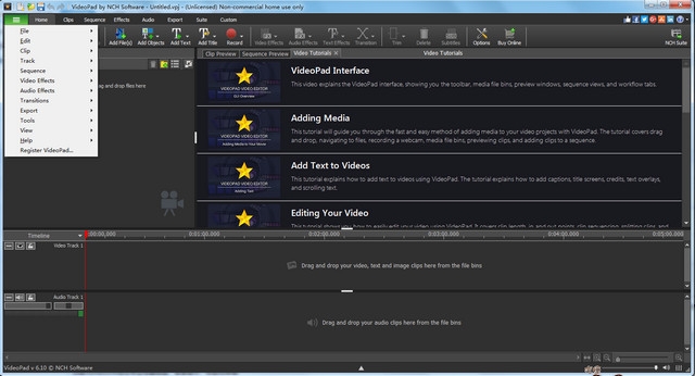 VideoPad vVideo Editor 7.32 中文版