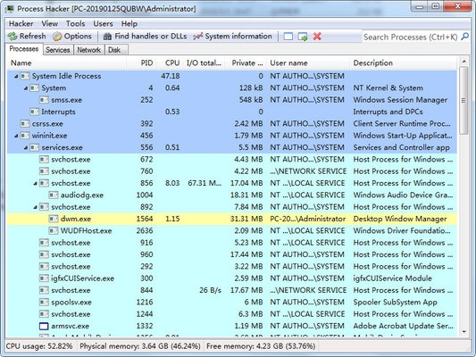 Process vHacker 32/64位 3.0.2617 nb 免费版